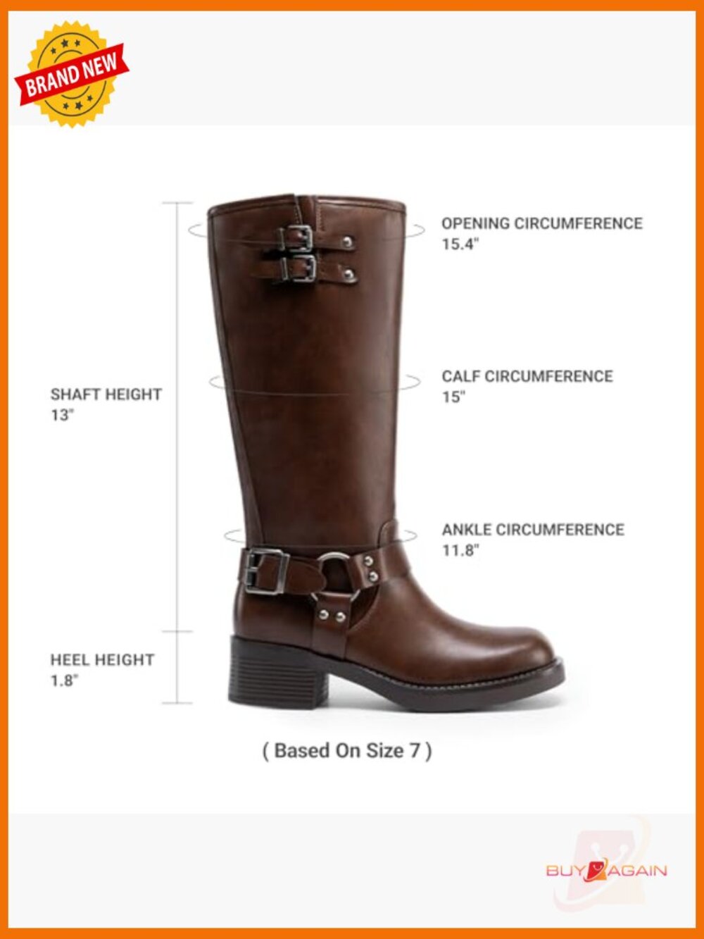 Knee High Combat Boots Chunky Heel Lace Up Side Zipper - Picture 4 of 7
